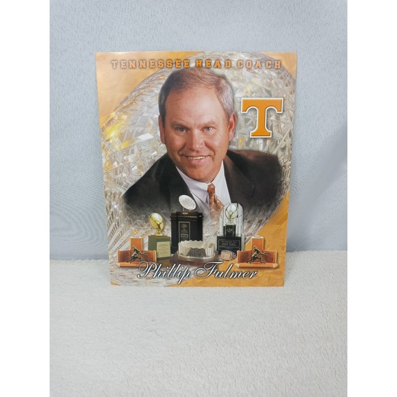 Other - Phillip Fulmer Tennessee Vols 8x10 Photo Coach Trophy Display UT Football
